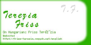 terezia friss business card